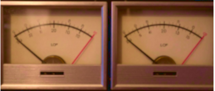 Twin VU meters